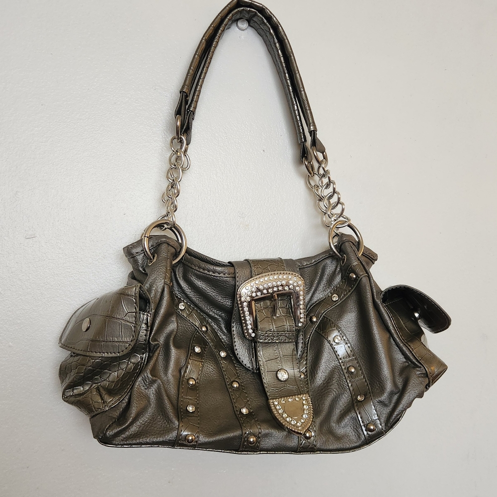Stylish Metallic Women's Handbag